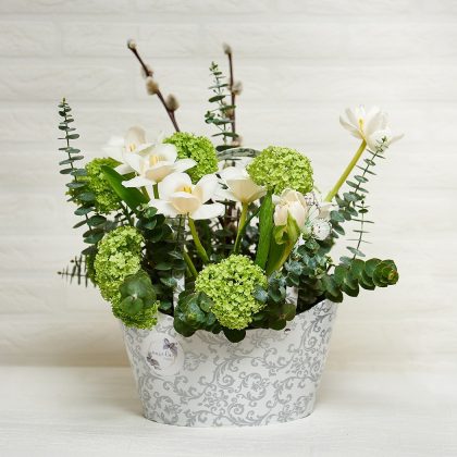 Aranjament Floral "Cosulețul cu Lalele"