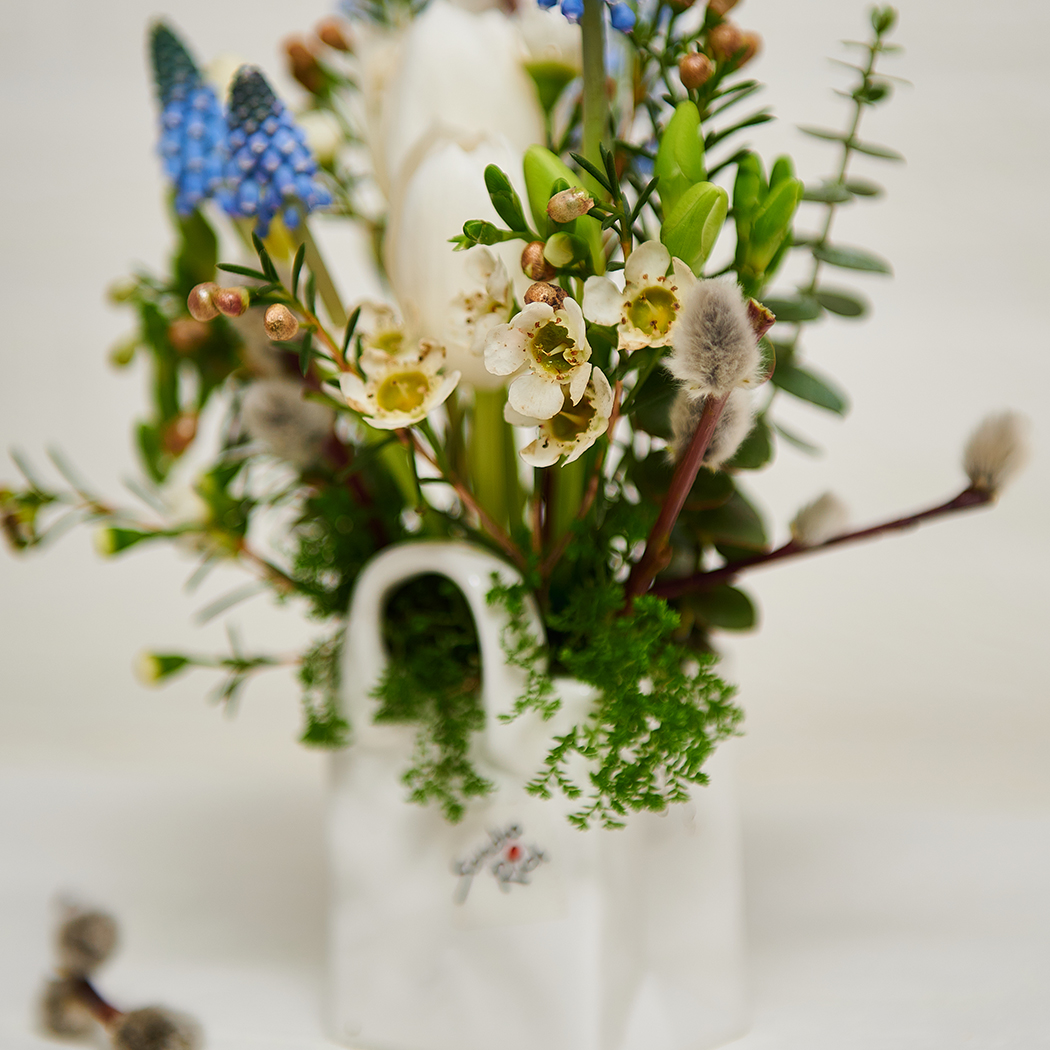 Aranjament Floral cu Gentuță Ceramică - imagine 4